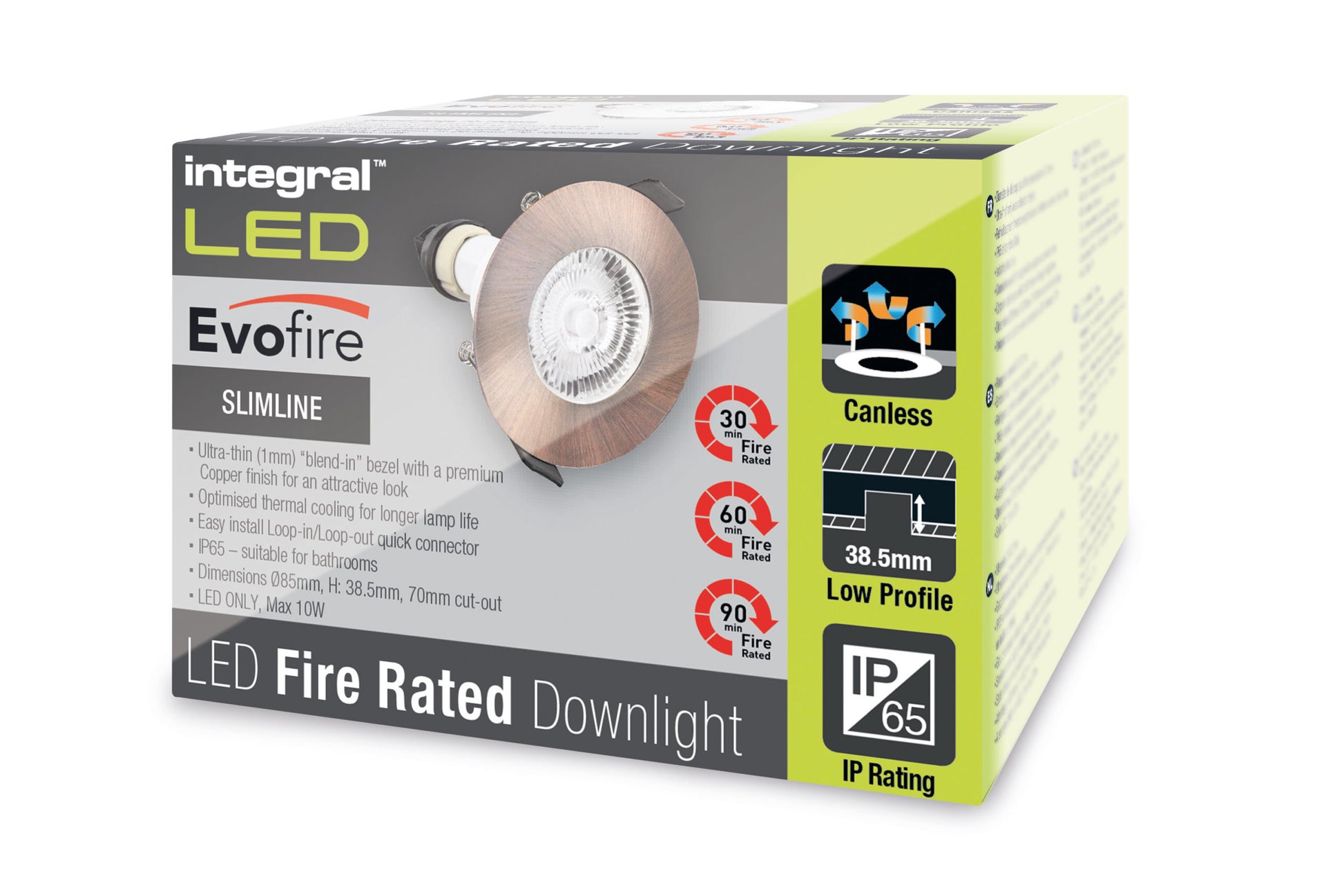 Inbouwspot Koper - Laris- Koper - Brandwerend - IP65 Waterdicht - Dimbaar - Outledtl.nl 