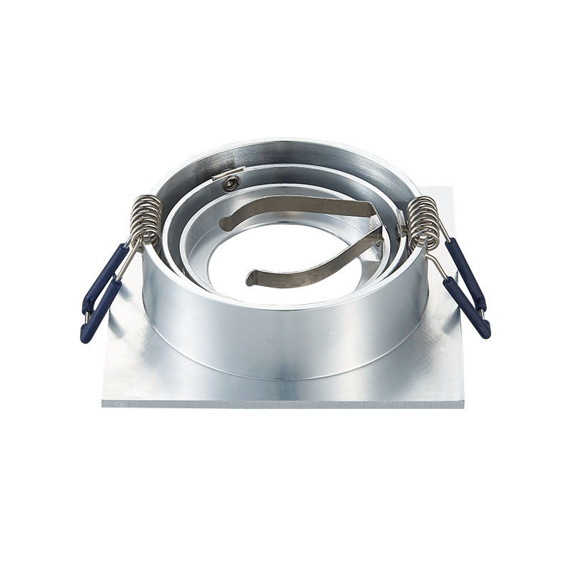 Led spotjes Ceres - Vierkant - Dimbaar - Geborsteld Aluminium - Outledtl.nl 