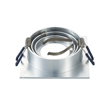 Led spotjes Ceres - Vierkant - Dimbaar - Geborsteld Aluminium - Outledtl.nl 