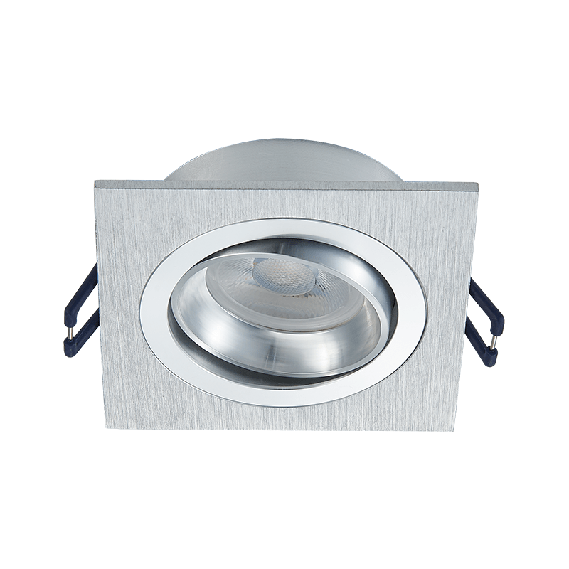 LED Spot Pasiphae - Vierkant - Philips - Geborsteld Aluminium - Outledtl.nl 