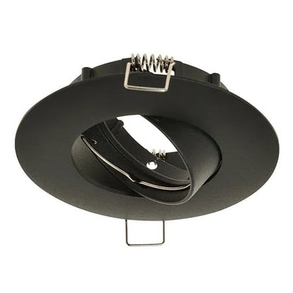 Led Spot Platos  - Mat Zwart - brede rand Ø100 mm - Dimbaar - Outledtl.nl 
