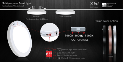 LED in- en opbouw Led Downlight met sensor | 18W | CCT - Kleurwissel - Outledtl.nl 