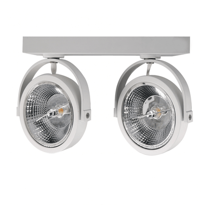 LED AR111 Opbouwarmatuur | Dubbel  | Wit | exclusief AR111 spot - Outledtl.nl 