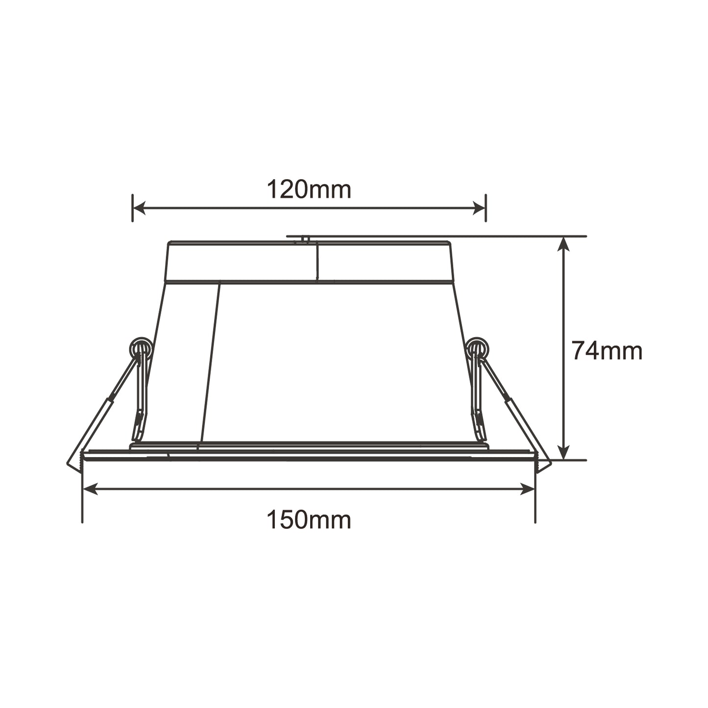 LED Downlight Espa 6W -12W | Zaagmaat: Ø120 - 140 mm | Dimbaar