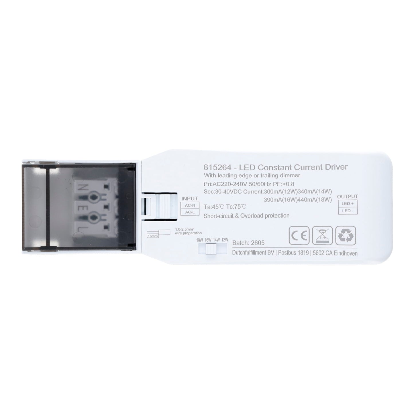 LED Downlight Espa 12W - 18W | Zaagmaat: 145-172MM | Dimbaar