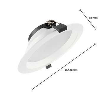 LED Downlight  -  Tri Color - 15 Watt - Zaagmaat Ø168 - 190MM - Outledtl.nl 