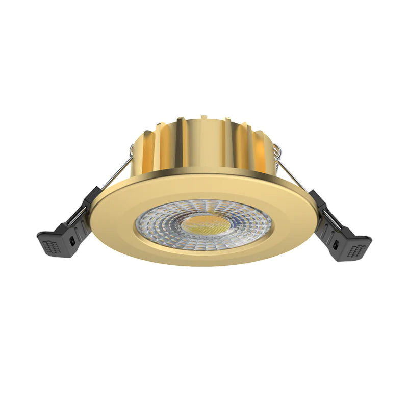 LED Inbouwspot Hugo | Dimbaar | IP65 | 6W | CCT Switch | Zaagmaat: Ø50-70 mm | Goud - Outledtl.nl 