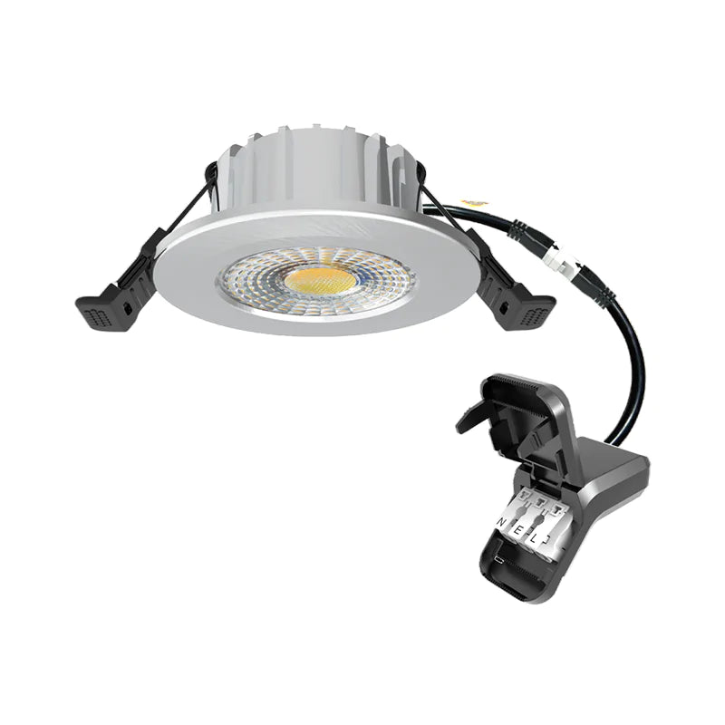 LED Inbouwspot Hugo | Dimbaar | IP65 | 6W | CCT Switch | Zaagmaat: Ø50-70 mm | Zilver - Outledtl.nl 