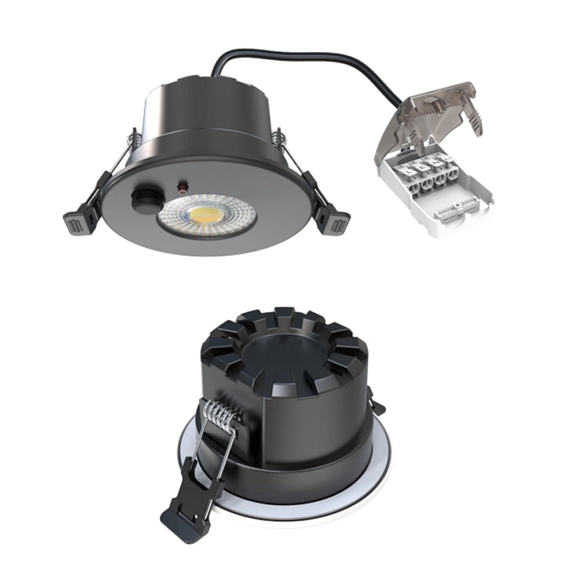 Inbouwspot Odessa | 6W | Dimbaar | Zwart | CCT-Switch | IP65 | Met Sensor - Outledtl.nl 