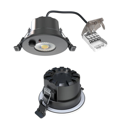 Inbouwspot Odessa | 6W | Dimbaar | Zwart | CCT-Switch | IP65 | Met Sensor - Outledtl.nl 