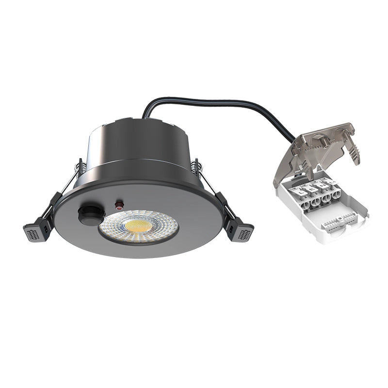 Inbouwspot Odessa | 6W | Dimbaar | Zwart | CCT-Switch | IP65 | Met Sensor - Outledtl.nl 