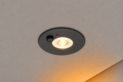 Inbouwspot Odessa | 6W | Dimbaar | Zwart | CCT-Switch | IP65 | Met Sensor