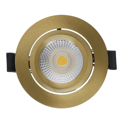 LED Inbouwspot Aristo | Dimbaar | IP65 | 4W of 6W | CCT Switch | Zaagmaat: Ø68-75 mm | Goud - Outledtl.nl 