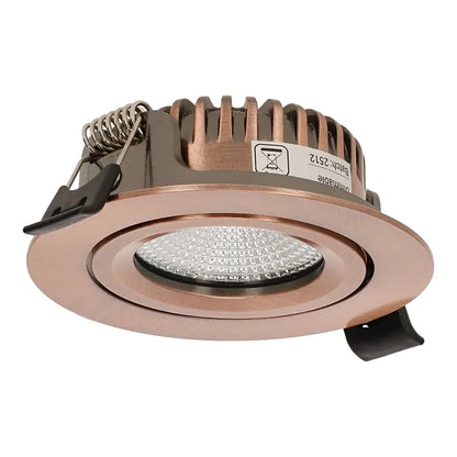 LED Inbouwspot Aristo | Dimbaar | IP65 | 4W of 6W | CCT Switch | Zaagmaat: Ø68-75 mm | Koper - Outledtl.nl 