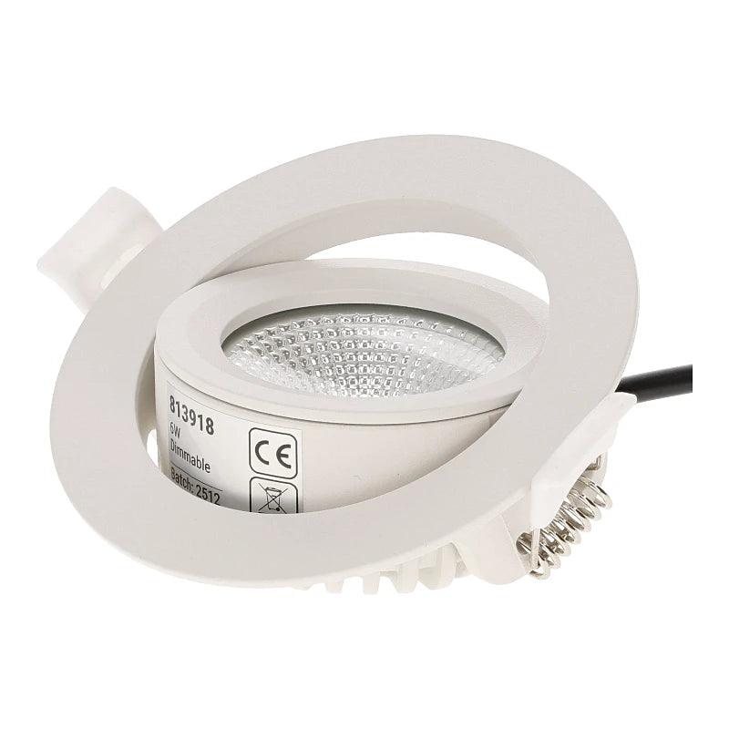 LED Inbouwspot Aristo | Dimbaar | IP65 | 4W en 6W | CCT Switch | Zaagmaat: Ø68-75 mm | Mat Wit - Outledtl.nl 