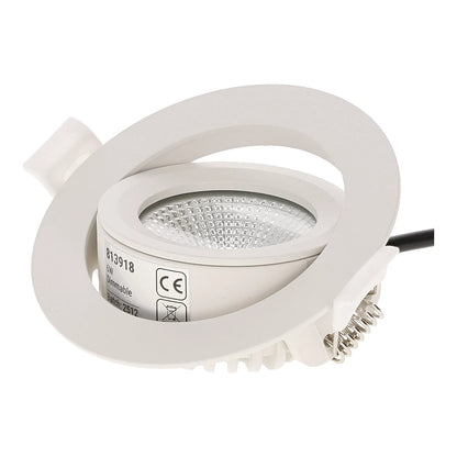 LED Inbouwspot Aristo | Dimbaar | IP65 | 4W en 6W | CCT Switch | Zaagmaat: Ø68-75 mm | Mat Wit - Outledtl.nl 