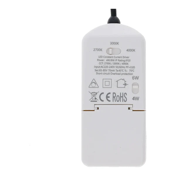 LED Inbouwspot Aristo | Dimbaar | IP65 | 4W of 6W | CCT Switch | Zaagmaat: Ø68-75 mm | Goud - Outledtl.nl 