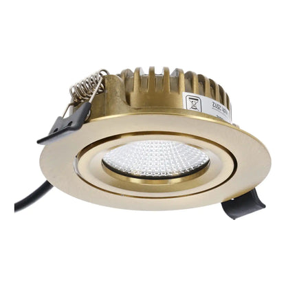 LED Inbouwspot Aristo | Dimbaar | IP65 | 4W of 6W | CCT Switch | Zaagmaat: Ø68-75 mm | Goud - Outledtl.nl 
