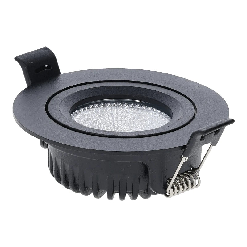 LED Inbouwspot Aristo | Dimbaar | IP65 | 4W en 6W | CCT Switch | Zaagmaat: Ø68-75 mm | Zwart - Outledtl.nl 