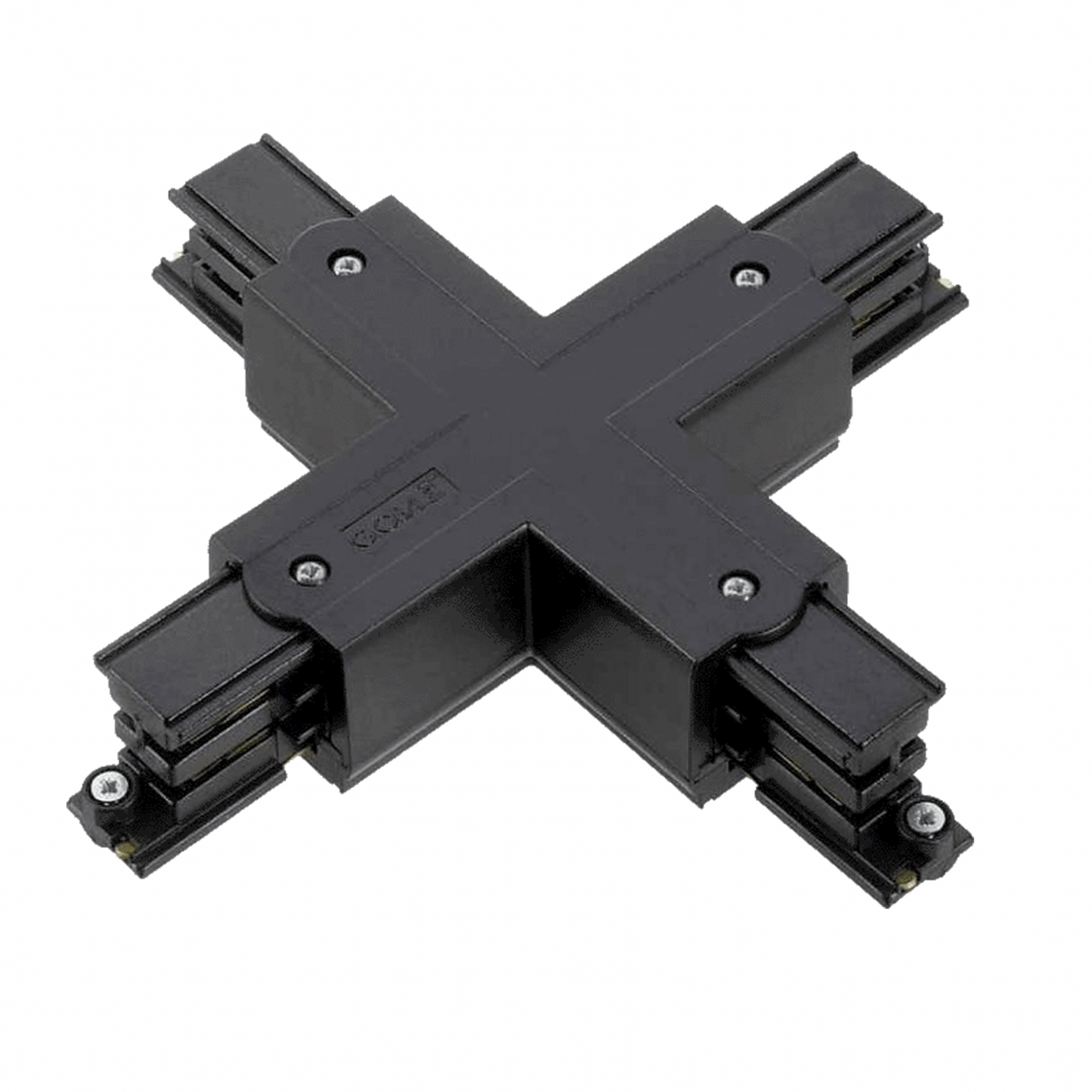 X-Vorm Connector 3-Fase Rails - Zwart | 3-Fase railsystemen - Outledtl.nl 