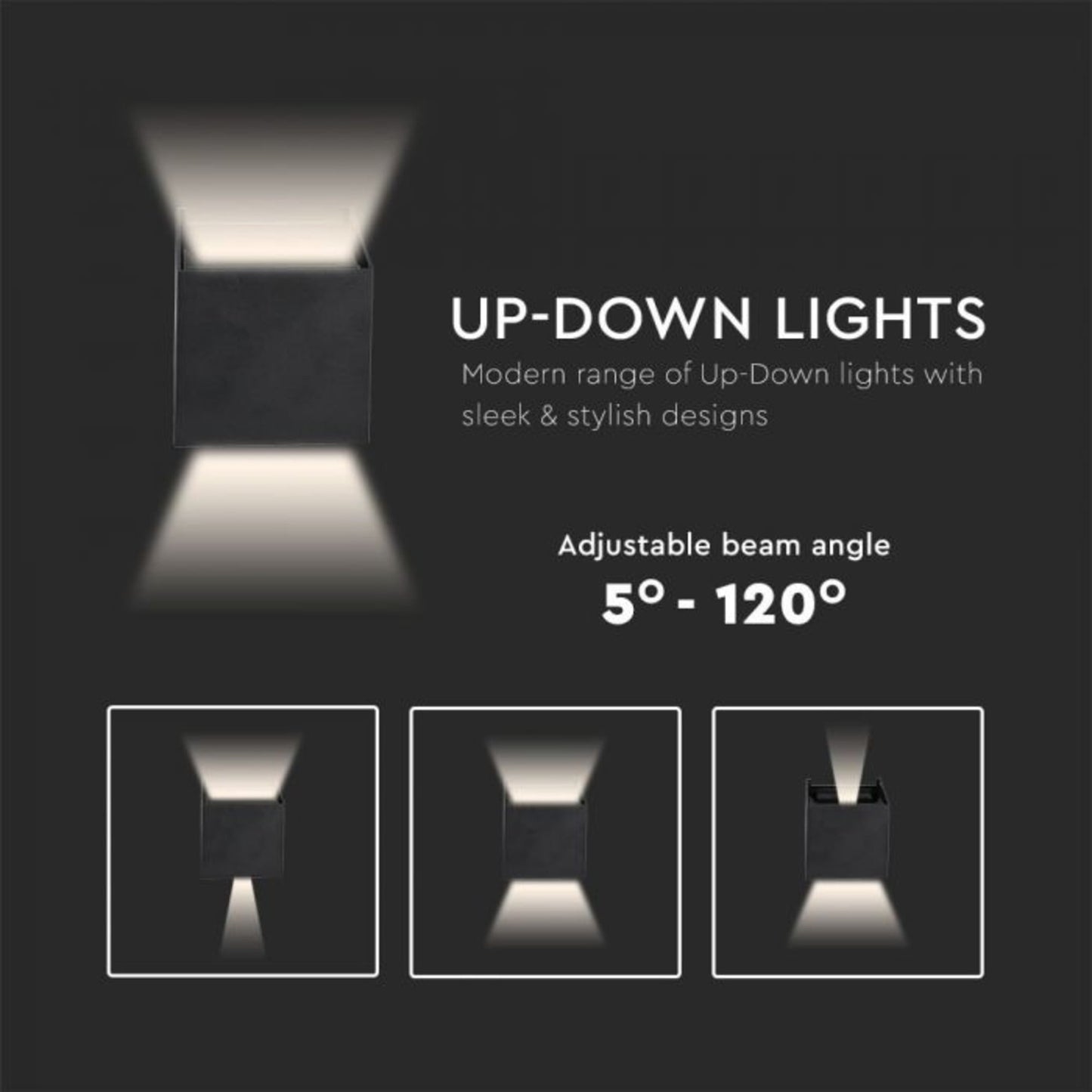 LED wandlampen Idaho - 6 Watt - IP54 - Zwart - Dimbaar - PVC - Outledtl.nl 
