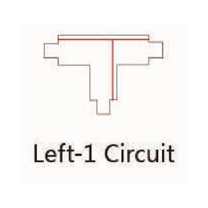 Zwarte T-VORM CONNECTOR Left-1 - Outledtl.nl 
