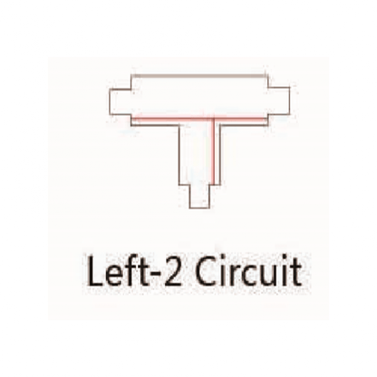 T-VORM CONNECTOR Left-2 - Zwart - Outledtl.nl 
