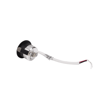 Mini Inbouwspot - 230V - 1,5W - Dimbaar - Mat Zwart - Zonder trafo - Outledtl.nl 