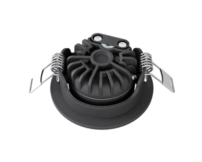 LED Einbaustrahler Pollux | 5 Watt | Dim2Warm | Schwarz | IP65 | Schwenkbar | Einbaudurchmesser 55 mm