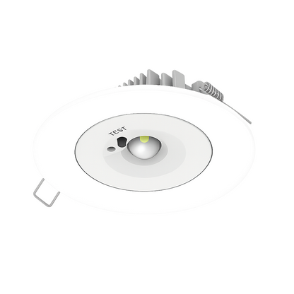 Noodverlichting Led Inbouwspot | Noodverlichting Spots | Lens 360° + Gangpaden | Wit - Outledtl.nl 