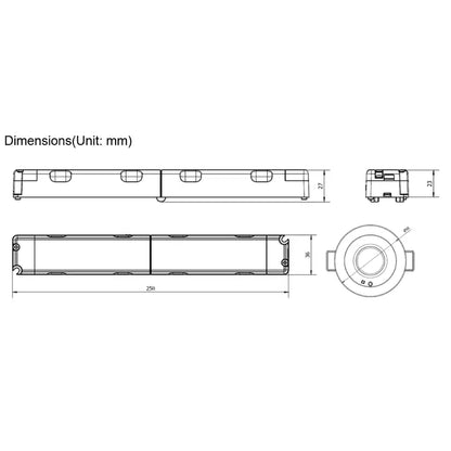 Notbeleuchtung LED Einbaustrahler | Notbeleuchtung Spots | Linse 360° + Gänge | Weiß