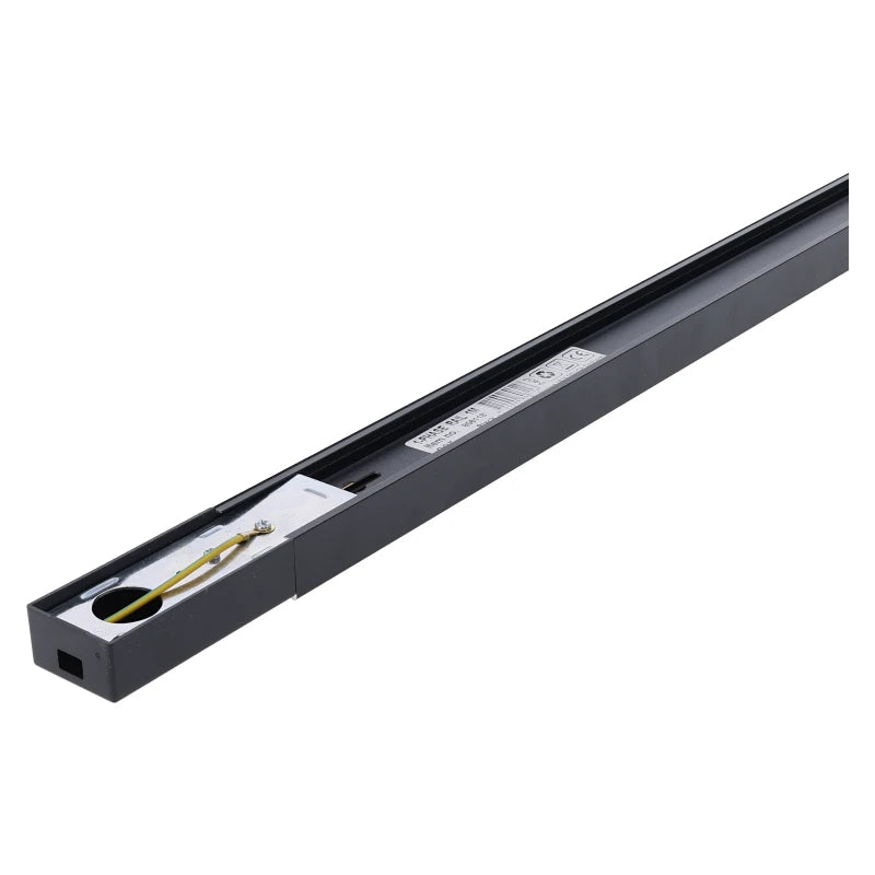 1-FASE RAIL 150CM - Zwart - Railsystemen - Inclusief voedingsconnector en Eindkapjes - Outledtl.nl 