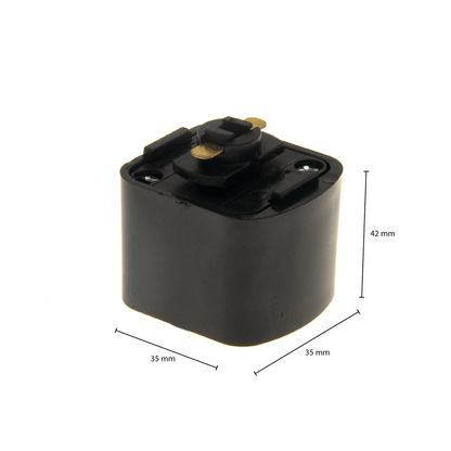 Zwarte - 1-FASE RAIL SQUARE ADAPTER - Outledtl.nl 
