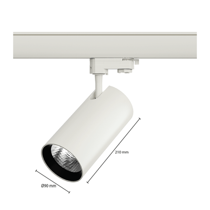 3-Fase Railverlichting | 30 watt |  Wit | 5 jaar garantie - Outledtl.nl 