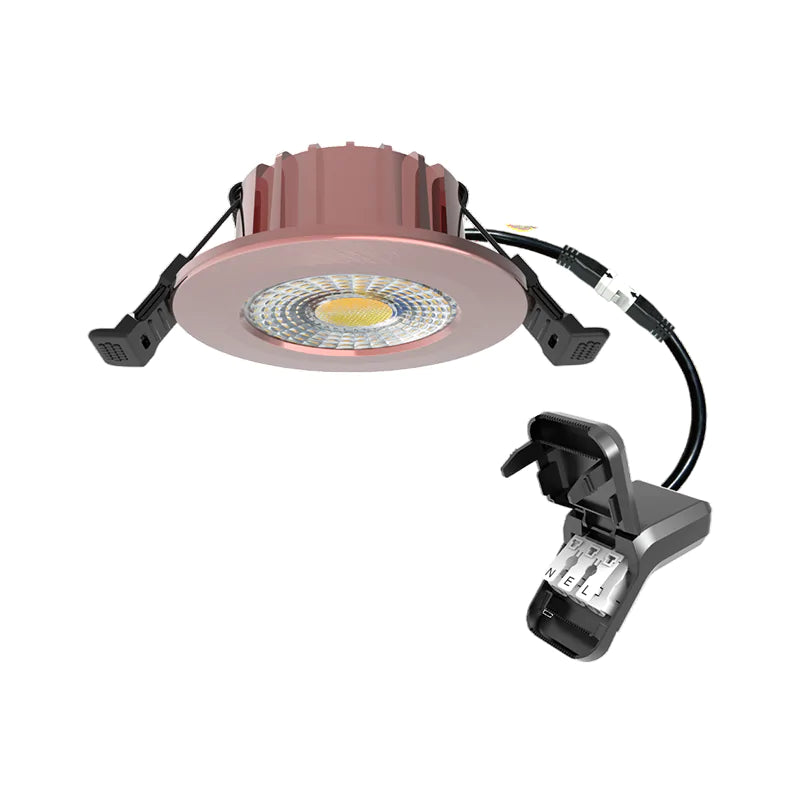 LED Inbouwspot Hugo | Dimbaar | IP65 | 6W | CCT Switch | Zaagmaat: Ø50-70 mm | Koper - Outledtl.nl 