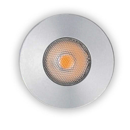 LED Veranda inbouwspot | Ø28mm | 3 W | Dimbaar - Zilver | Bundel 6 Stuks | 2700K - Warm wit - Outledtl.nl 