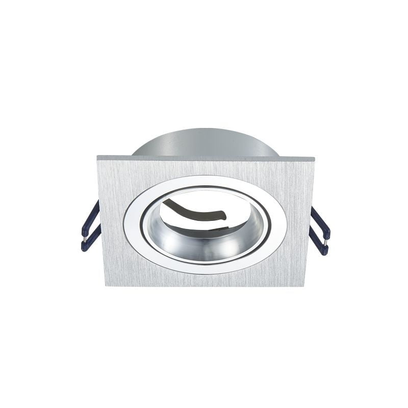 Led spotjes Ceres - Vierkant - Dimbaar - Geborsteld Aluminium - Outledtl.nl 