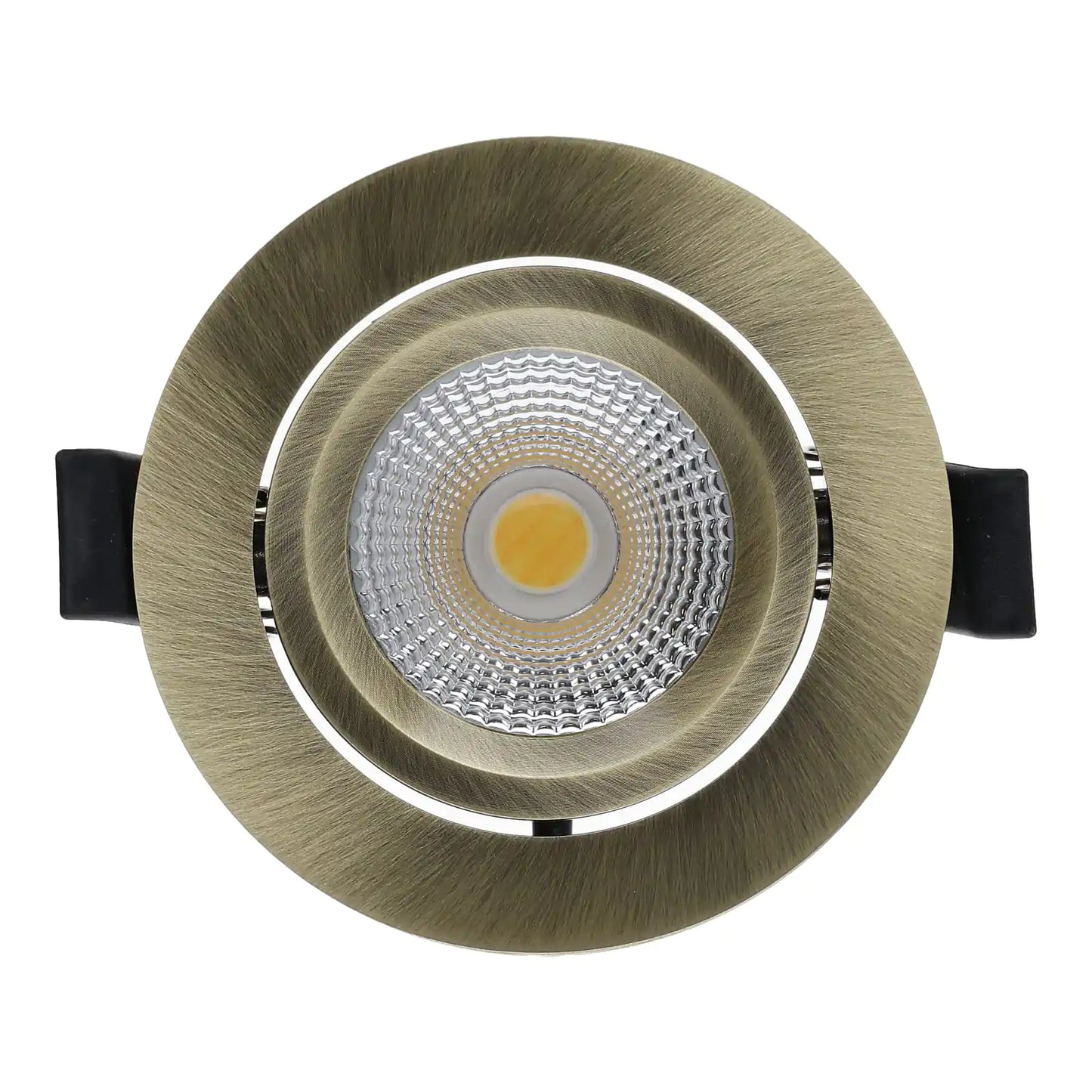 LED Inbouwspot Aristo | Dimbaar | IP65 | 4W of 6W | CCT Switch | Zaagmaat: Ø68-75 mm | Brass - Outledtl.nl 