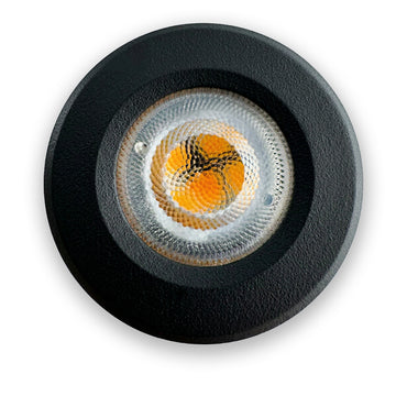 Mini Inbouwspotje Jersey - 230V - Zwart | Zwart | Wit - Zonder trafo