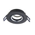 GU10 Armatuur zwart Eos - Luxe Design - Mat Zwart - Zilveren Ring - Kantelbaar - Outledtl.nl 