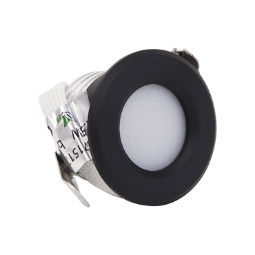 Mini Inbouwspot - 230V - 1,5W - Dimbaar - Mat Zwart - Zonder trafo - Outledtl.nl 