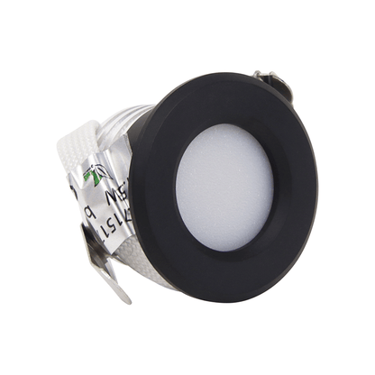Mini Inbouwspot - 230V - 1,5W - Dimbaar - Mat Zwart - Zonder trafo - Outledtl.nl 