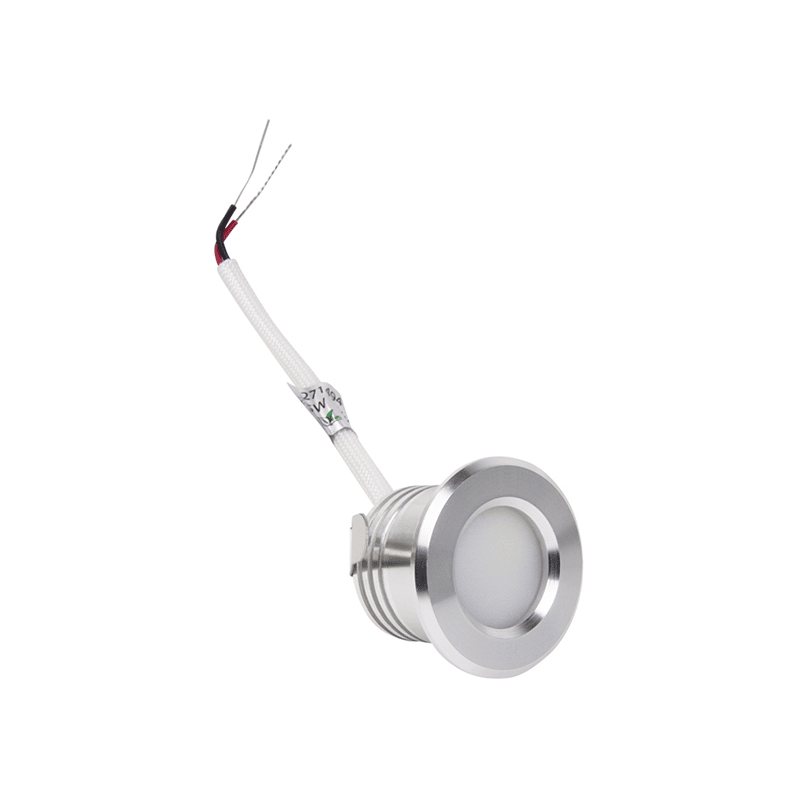 Mini Inbouwspot 230V - 1,5W - Dimbaar - RVS - Zonder trafo - Outledtl.nl 