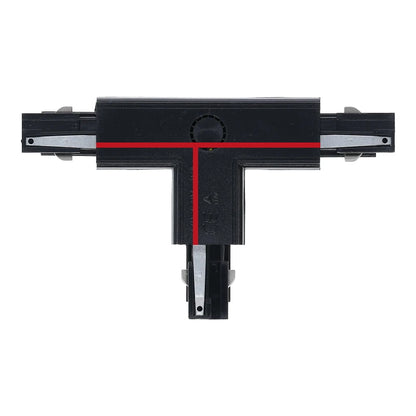Schwarzer T-FORM-VERBINDER Left-1