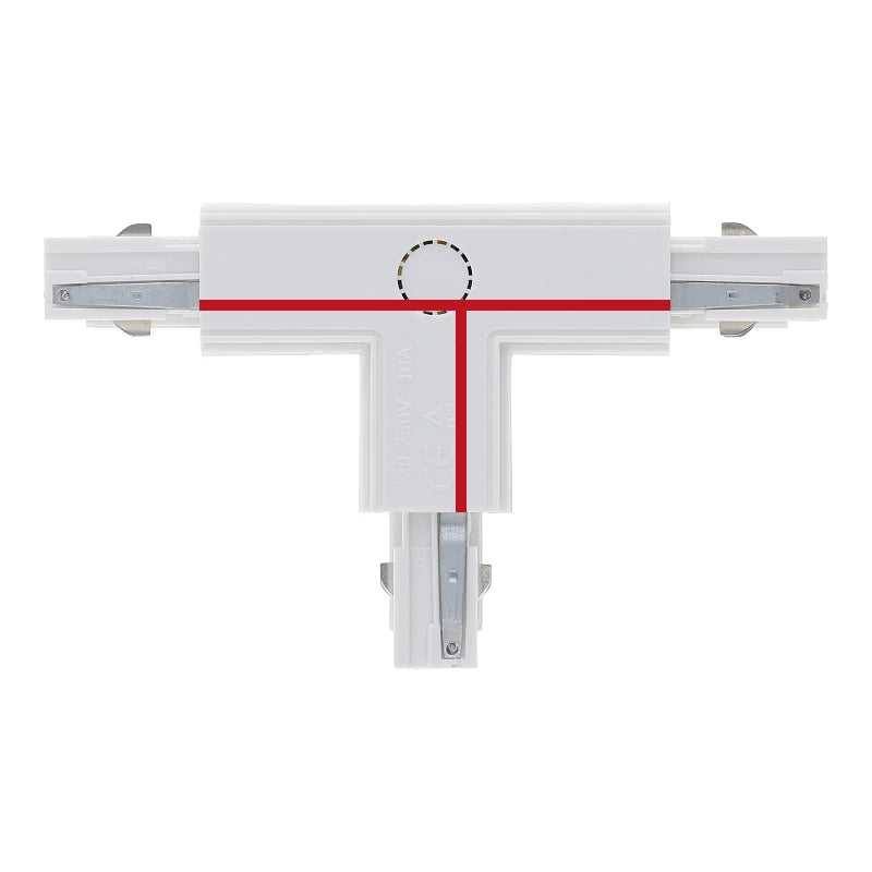 Weißer T-FORM-VERBINDER Right-1