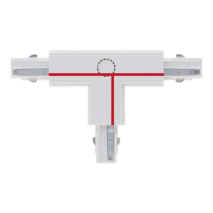 Weißer T-FORM-VERBINDER Right-1