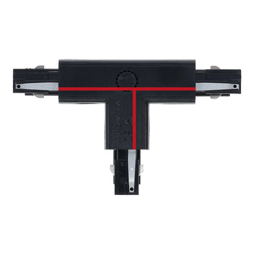 Schwarzer T-FORM-VERBINDER Right-1
