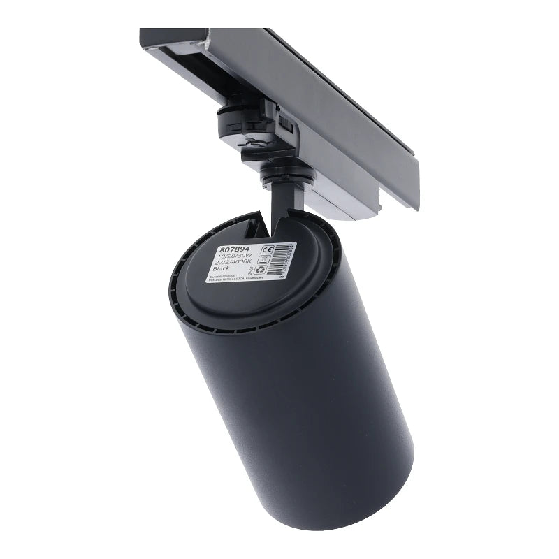 3-Fase Railspots | 10 | 20 | 30 watt | CCT en Wattage Switch - Dimbaar - Zwart - Outledtl.nl 