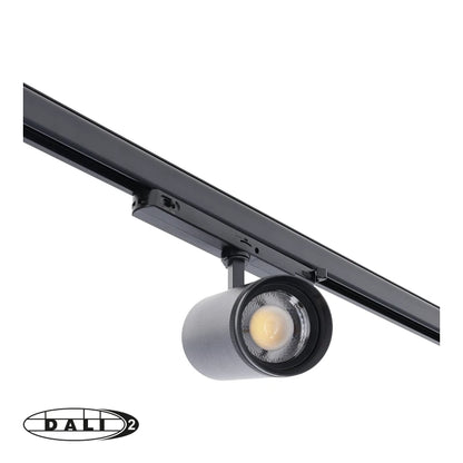 DALI 3-fase railspot Zoomable | 10-30W | Zwart | dimbaar, CCT