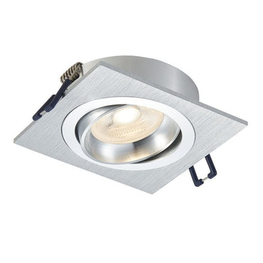 LED Spot Pasiphae - Vierkant - Philips - Geborsteld Aluminium - Outledtl.nl 